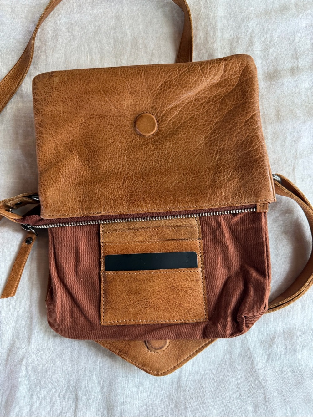 Latico Leathers Cognac Harbor Crossbody - Picture 9 of 9